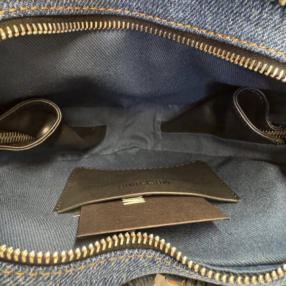 Moschino Rider Denim Heart Crossbody Bag - Picture 8 of 10